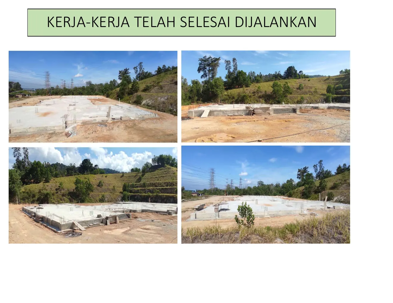 Kemajuan pembinaan pada April 2024, rekod 3
